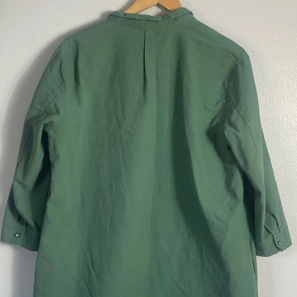 Pomander Place Tuckernuck Green Shirt Dress Size L - Picture 5 of 11